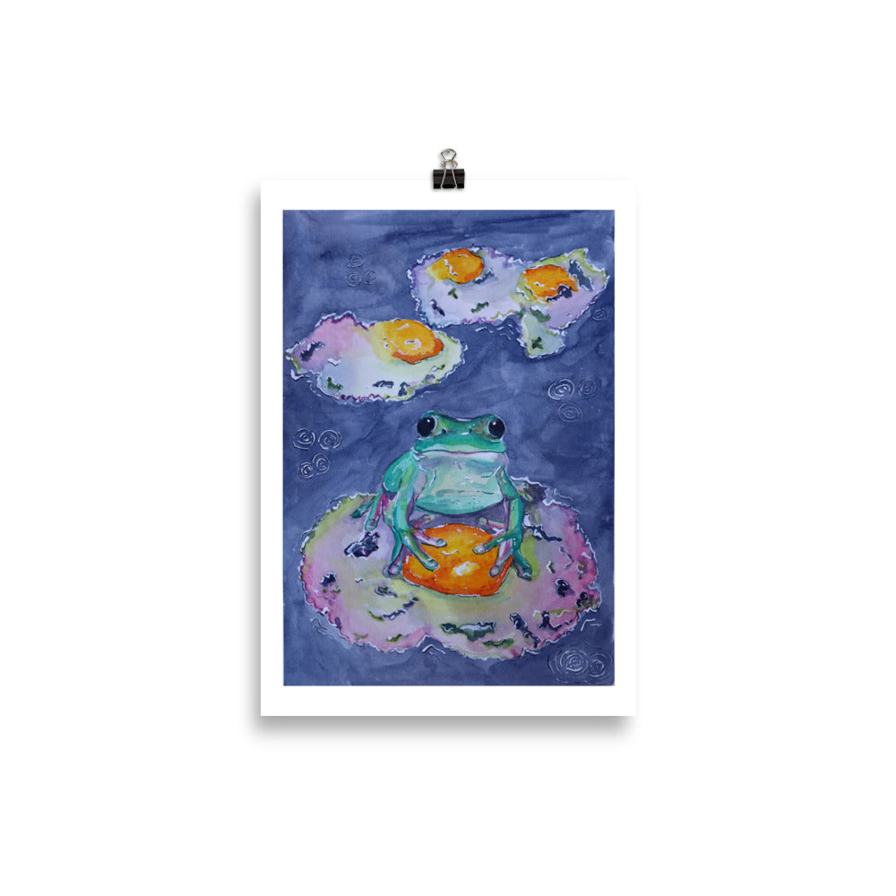 Eggy Boi - Surrealist Original Watercolour Art Print