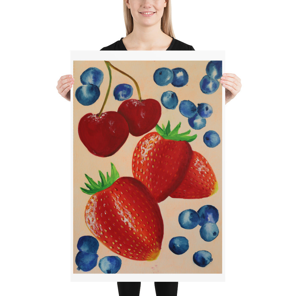 Berry Medley - High Quality Art Print