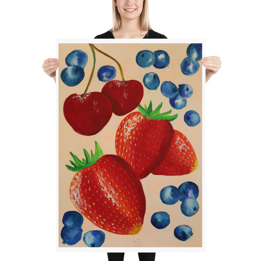 Berry Medley - High Quality Art Print